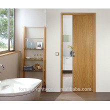 Puerta interna de chapa de madera maciza chapada en madera